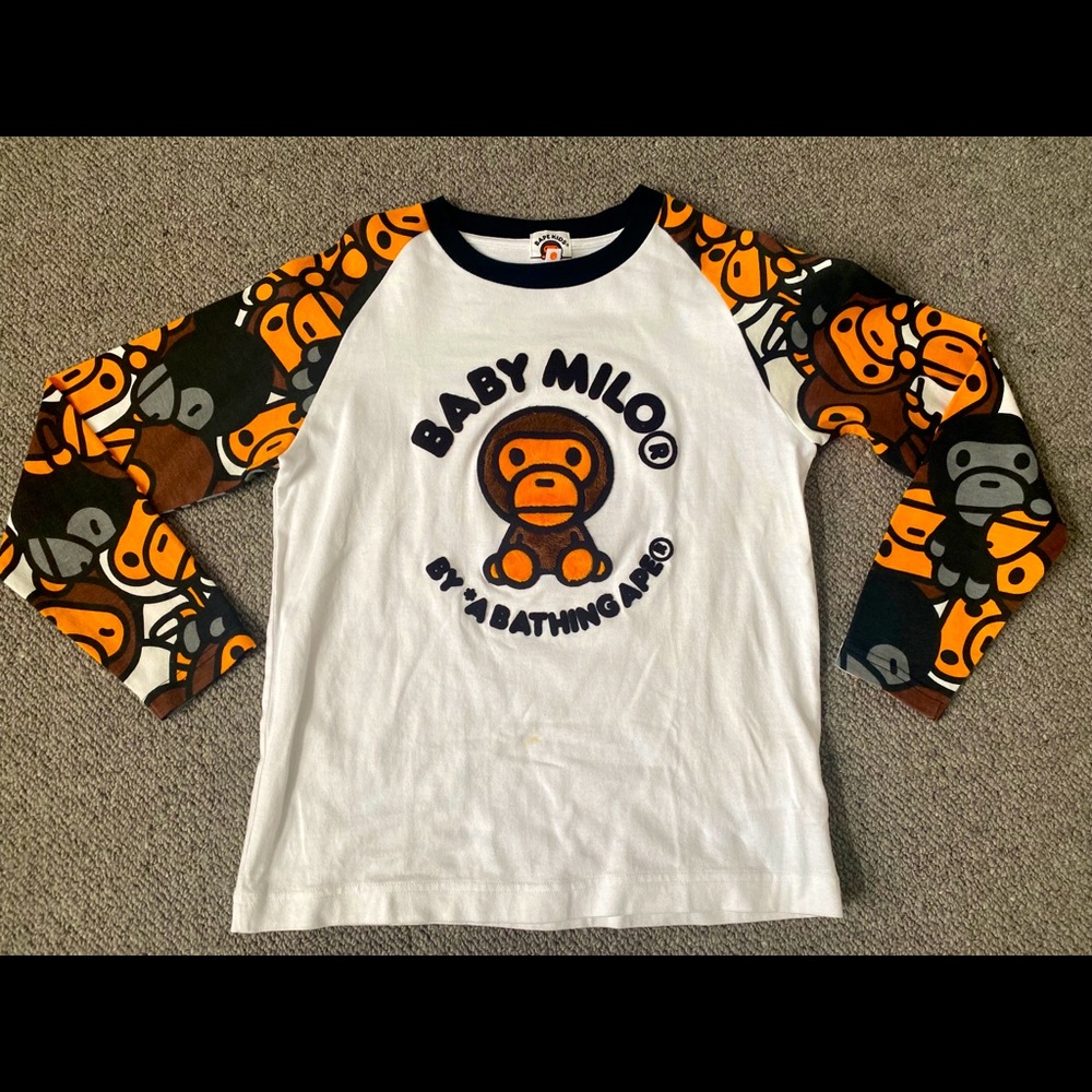 BAPE KIDS L/S Tee (size 140)